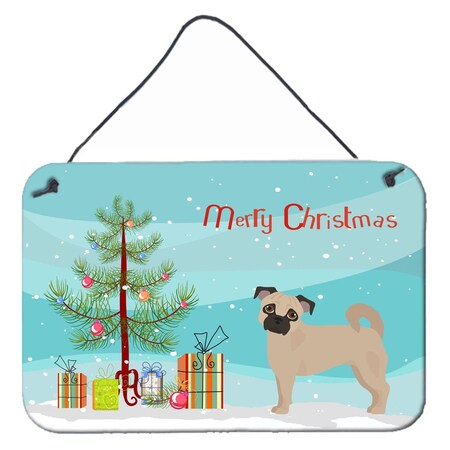 Carolines Treasures Fawn Chug Christmas Tree Wall or Door Hanging Prints CK3821DS812